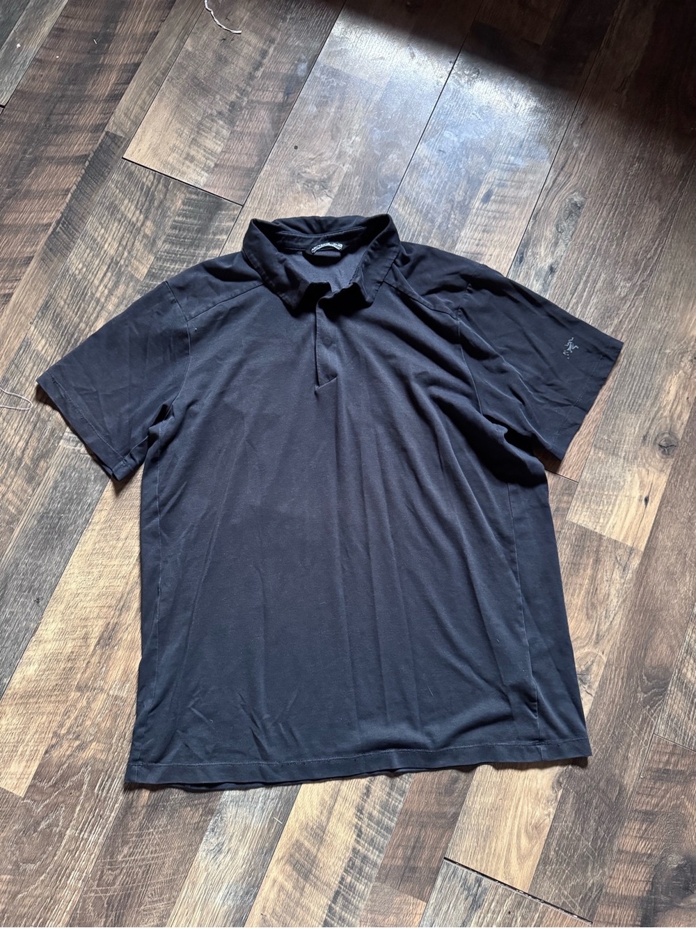Arc'teryx Black Short-Sleeve Button Down Polo